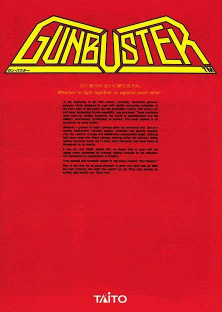 Gunbuster (Japan) Arcade Game Cover